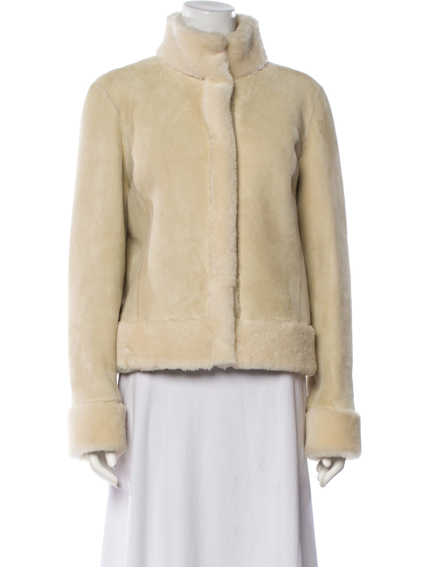 Tory Burch Leather Fur Jacket