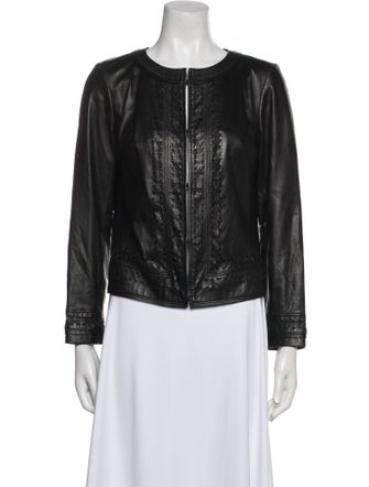 Tory Burch Leather Biker Jacket