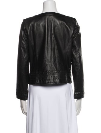Tory Burch Leather Biker Jacket