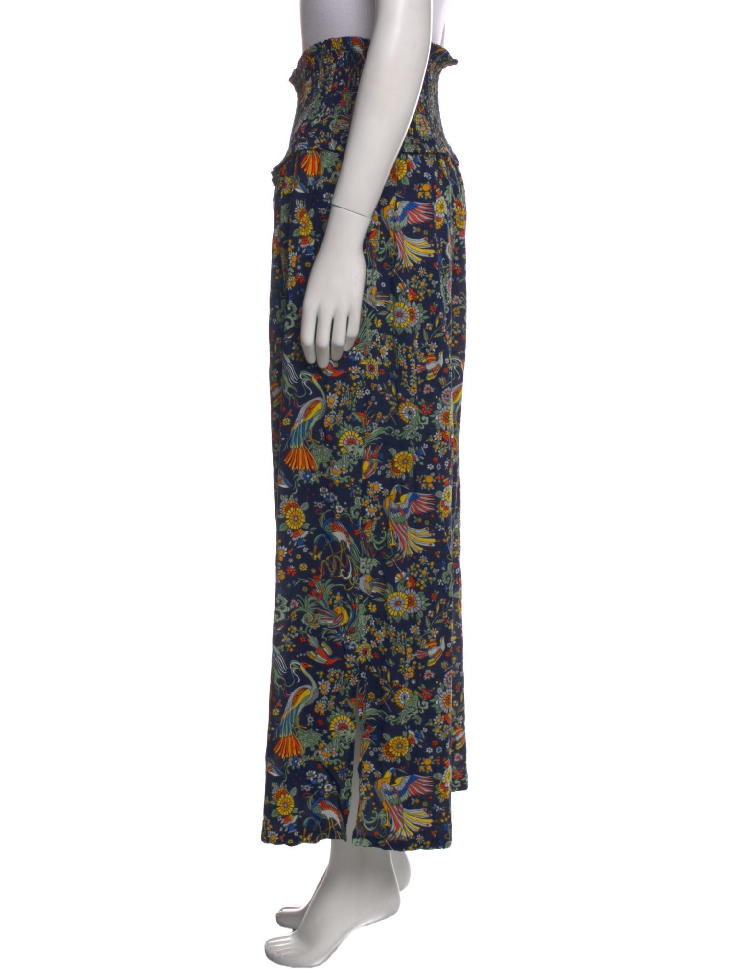 Tory Burch Floral Print Wide Leg Pants