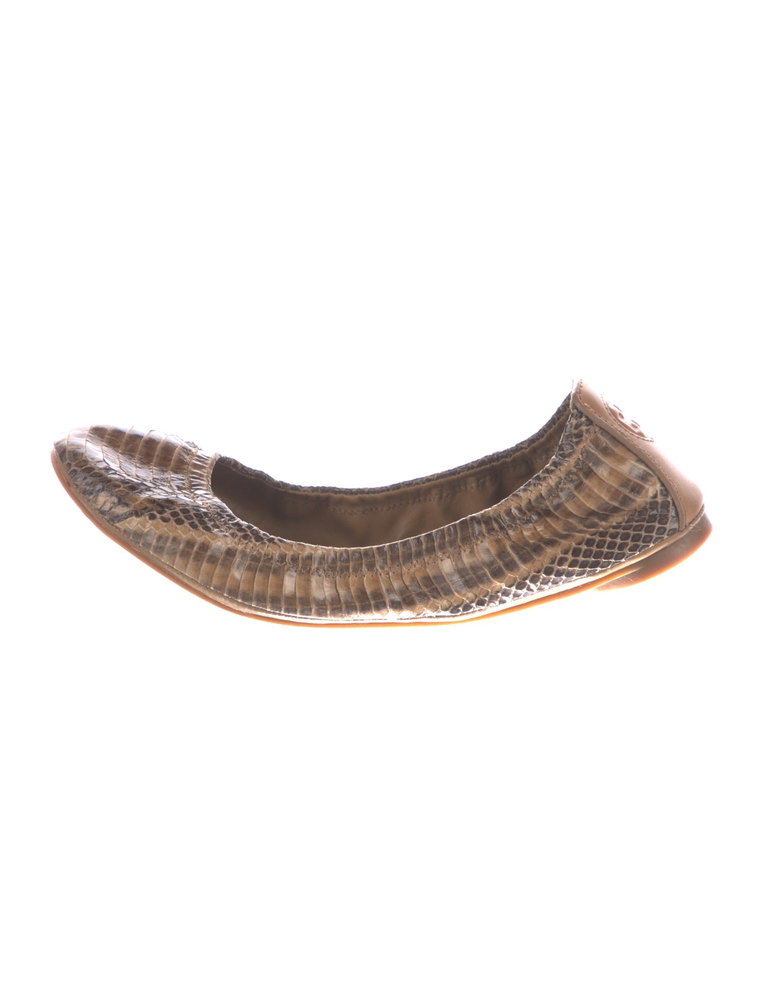 Tory Burch Snakeskin Animal Print Ballet Flats