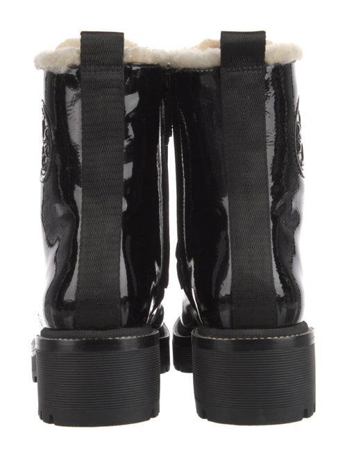 Tory Burch Patent Leather Combat Boots