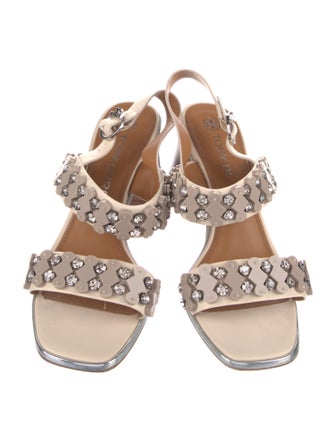 Tory Burch Leather Slingback Sandals