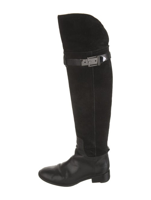 Tory Burch Suede Riding Boots