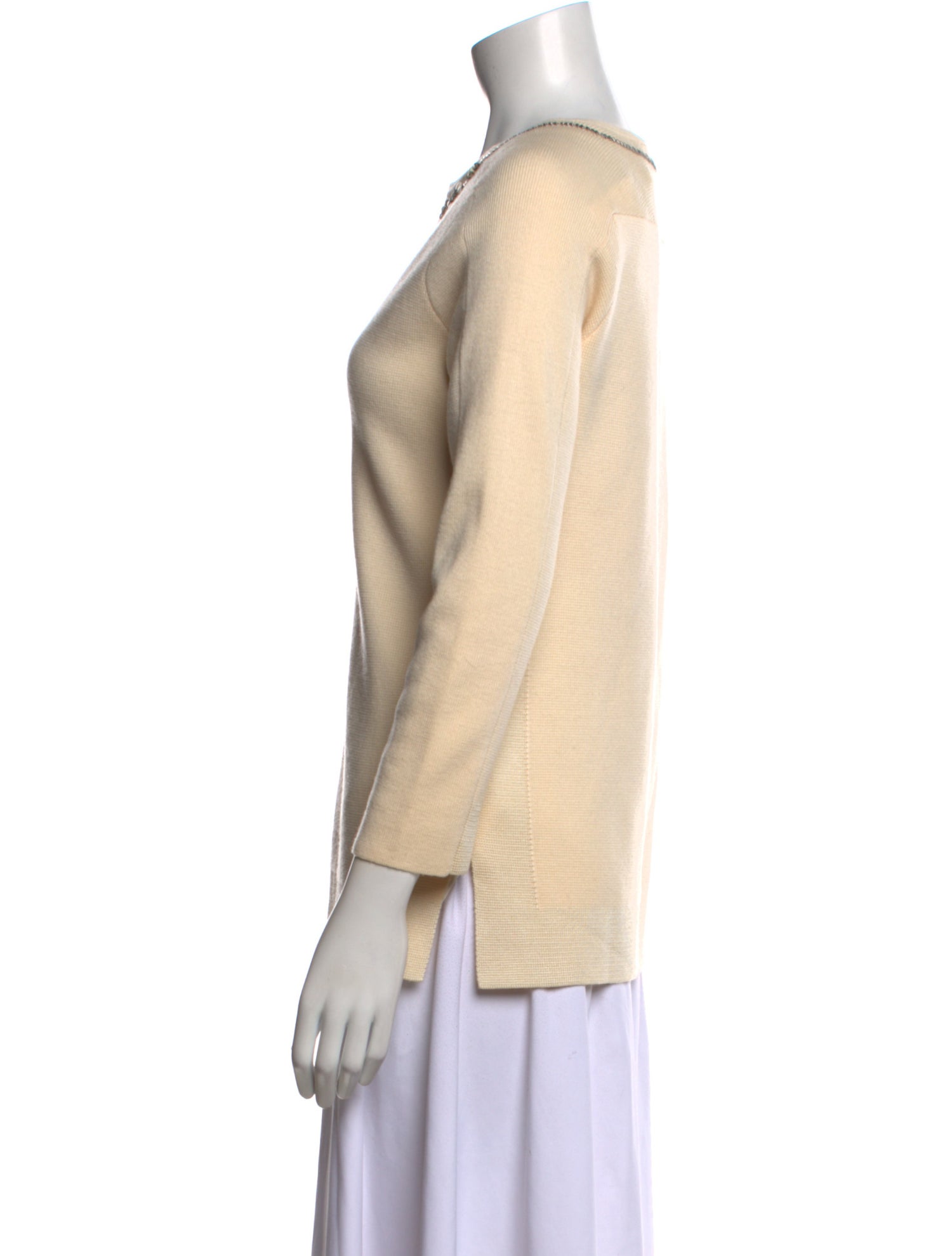 Tory Burch Merino Wool V-Neck Sweater