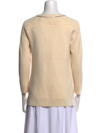 Tory Burch Merino Wool V-Neck Sweater