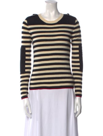 Tory Burch Merino Wool Striped Sweater