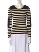 Tory Burch Merino Wool Striped Sweater