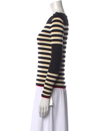 Tory Burch Merino Wool Striped Sweater