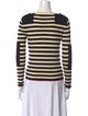 Tory Burch Merino Wool Striped Sweater