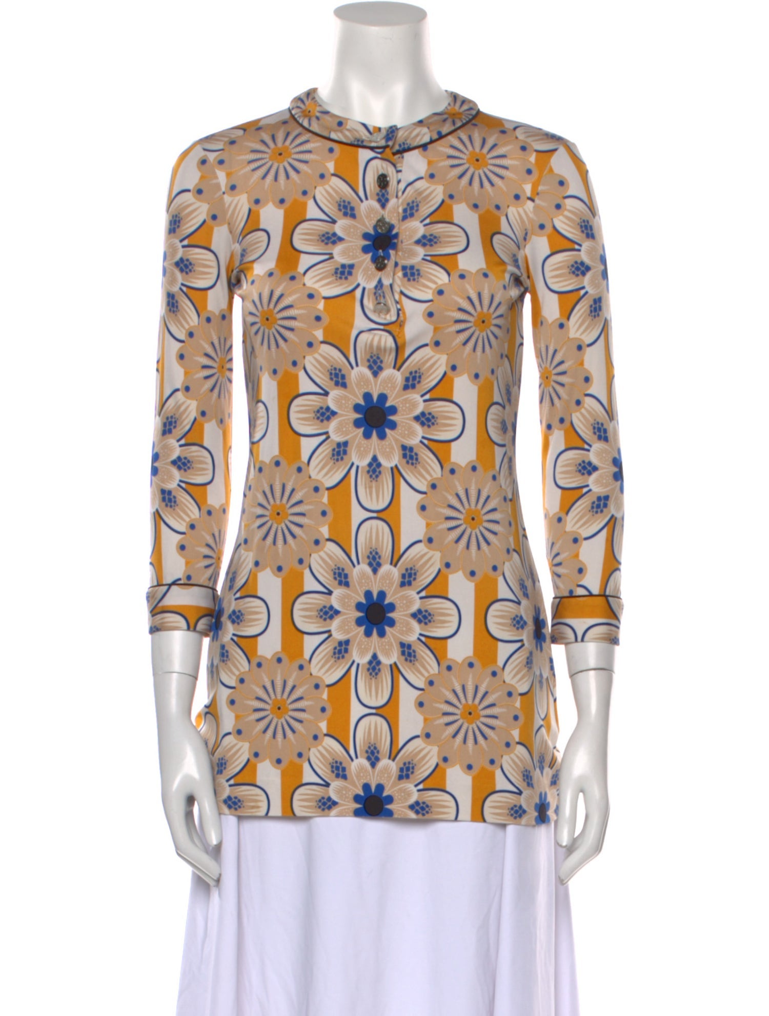 Tory Burch Silk Printed Top