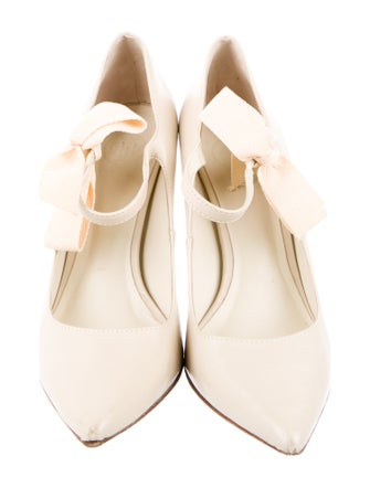 Tory Burch Leather Bow Accents Pumps