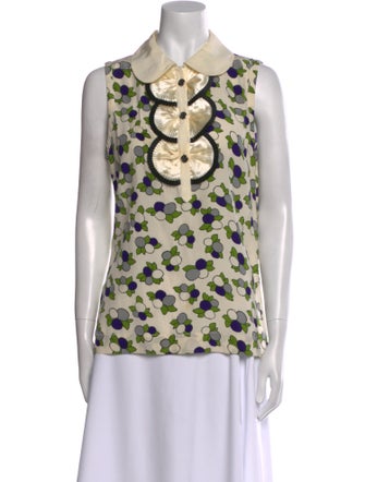 Tory Burch Silk Printed Top