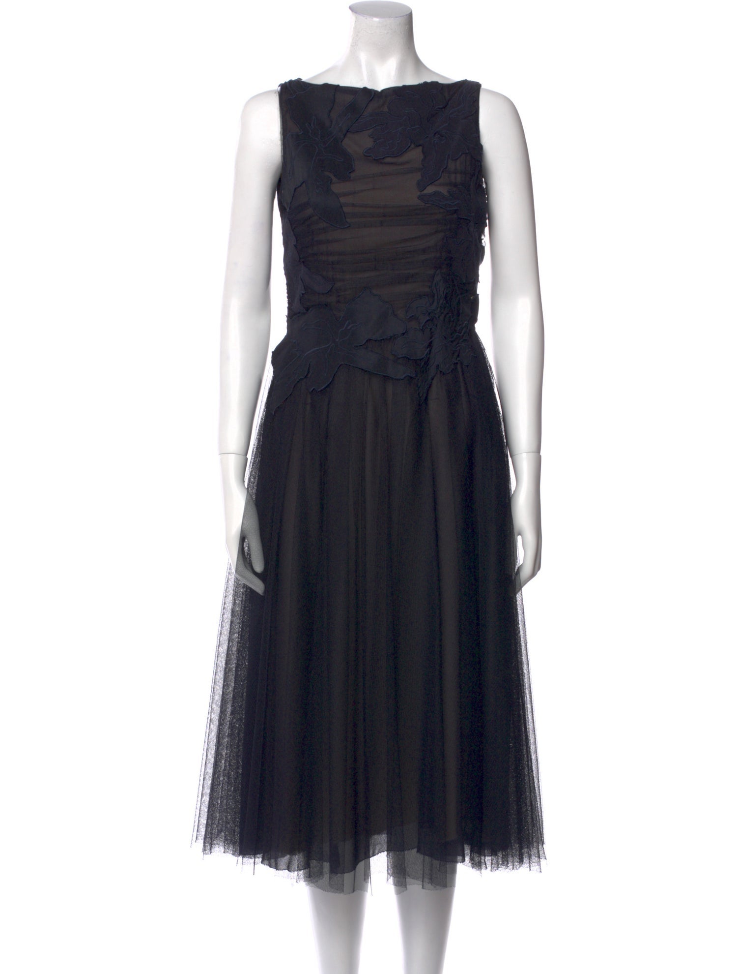 Tory Burch Bateau Neckline Midi Length Dress