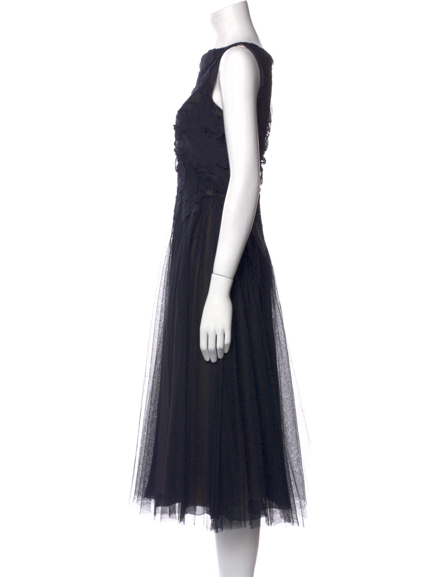 Tory Burch Bateau Neckline Midi Length Dress