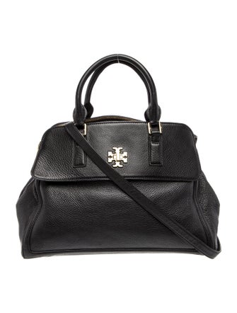 Tory Burch Camel Leather Top Handle Bag
