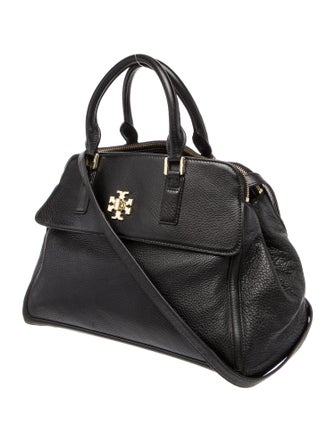 Tory Burch Camel Leather Top Handle Bag