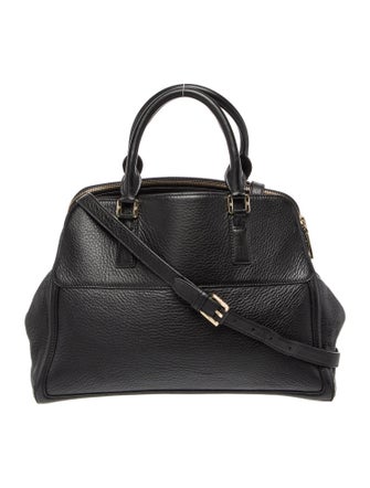 Tory Burch Camel Leather Top Handle Bag