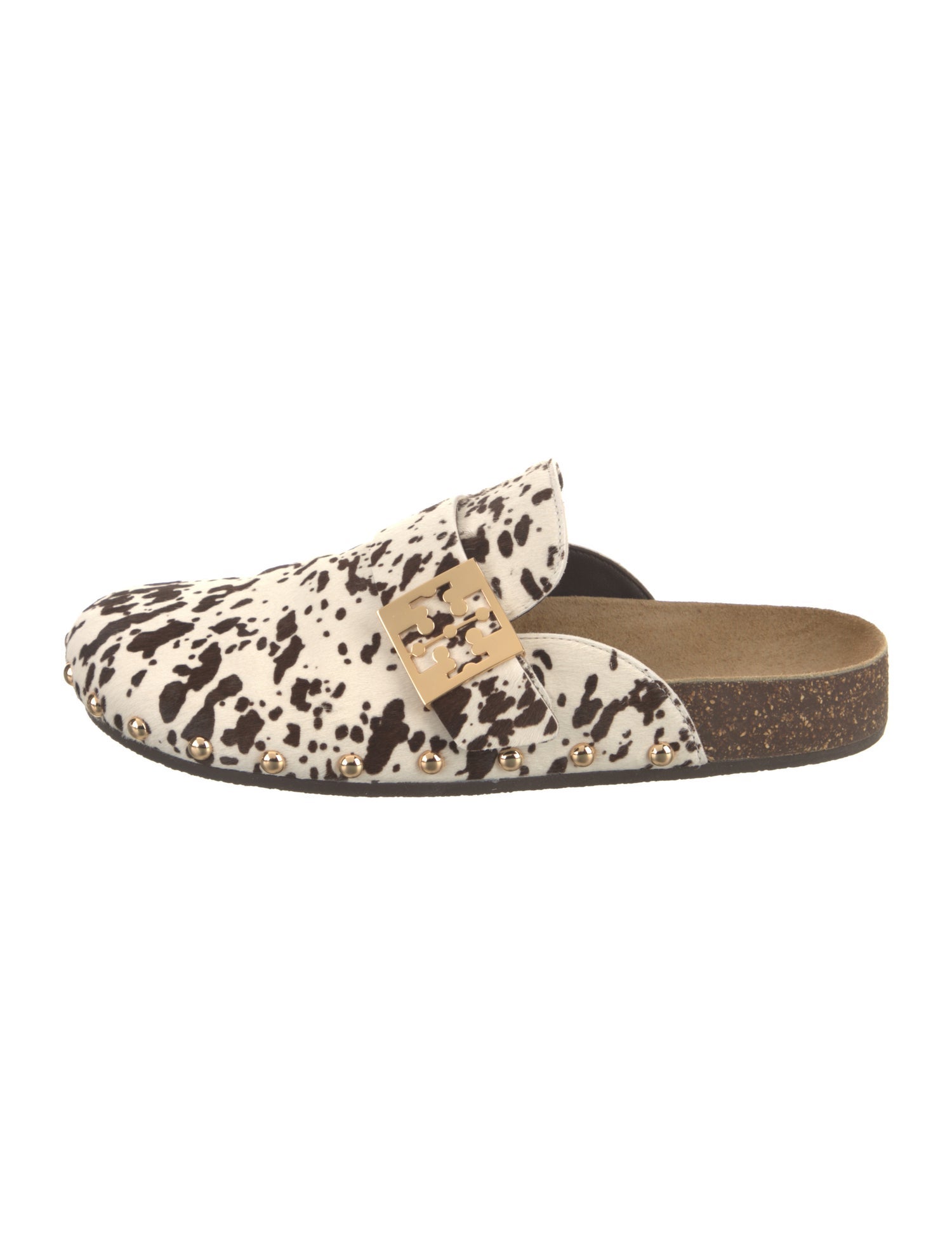 Tory Burch Ponyhair Animal Print Mules