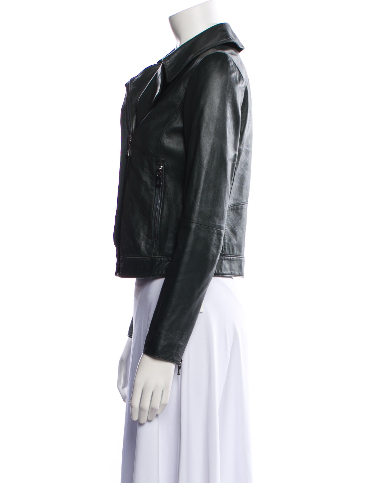 Tory Burch Leather Biker Jacket