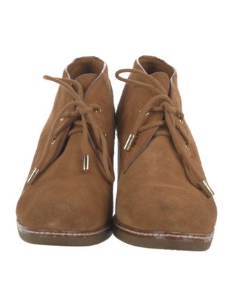 Tory Burch Suede Lace-Up Boots