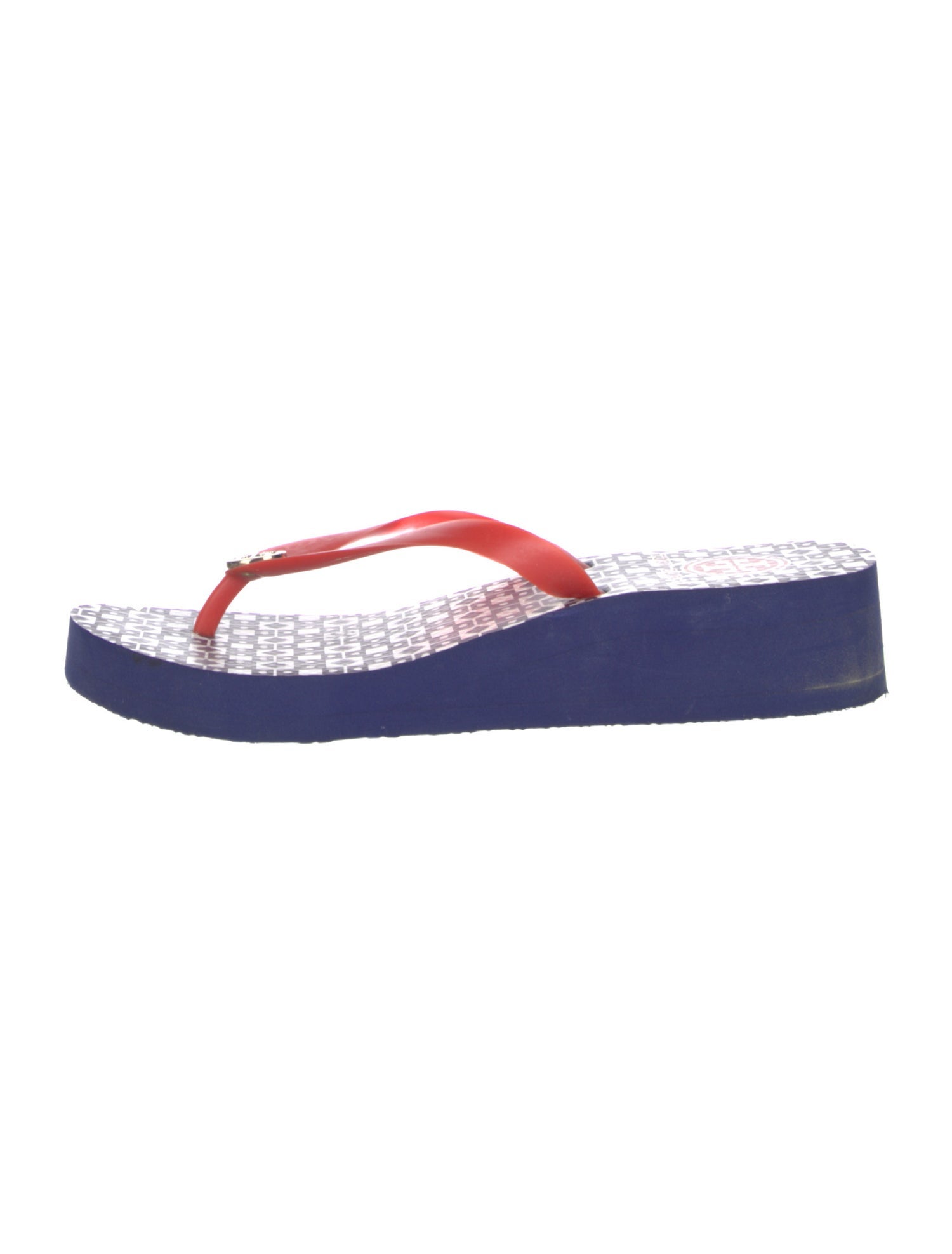 Tory Burch Rubber Printed Flip Flops