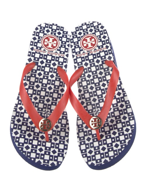 Tory Burch Rubber Printed Flip Flops