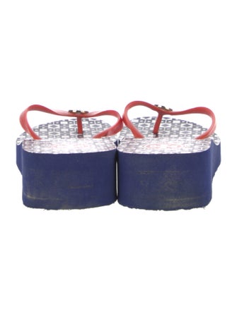 Tory Burch Rubber Printed Flip Flops