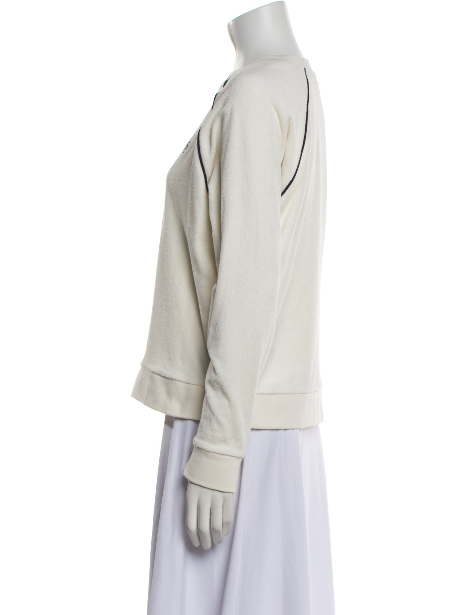 Tory Burch Crew Neck Long Sleeve Sweatshirt