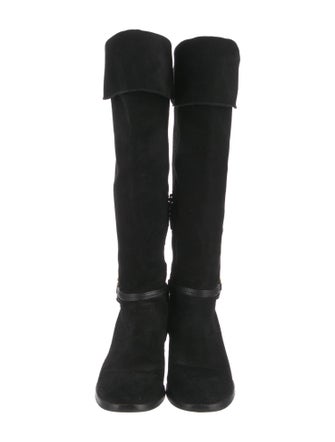 Tory Burch Suede Riding Boots