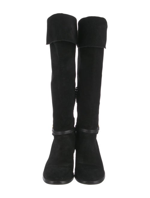 Tory Burch Suede Riding Boots