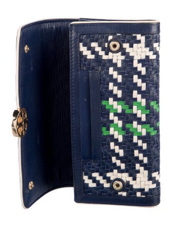 Tory Burch Leather Patterned Continental Wallet