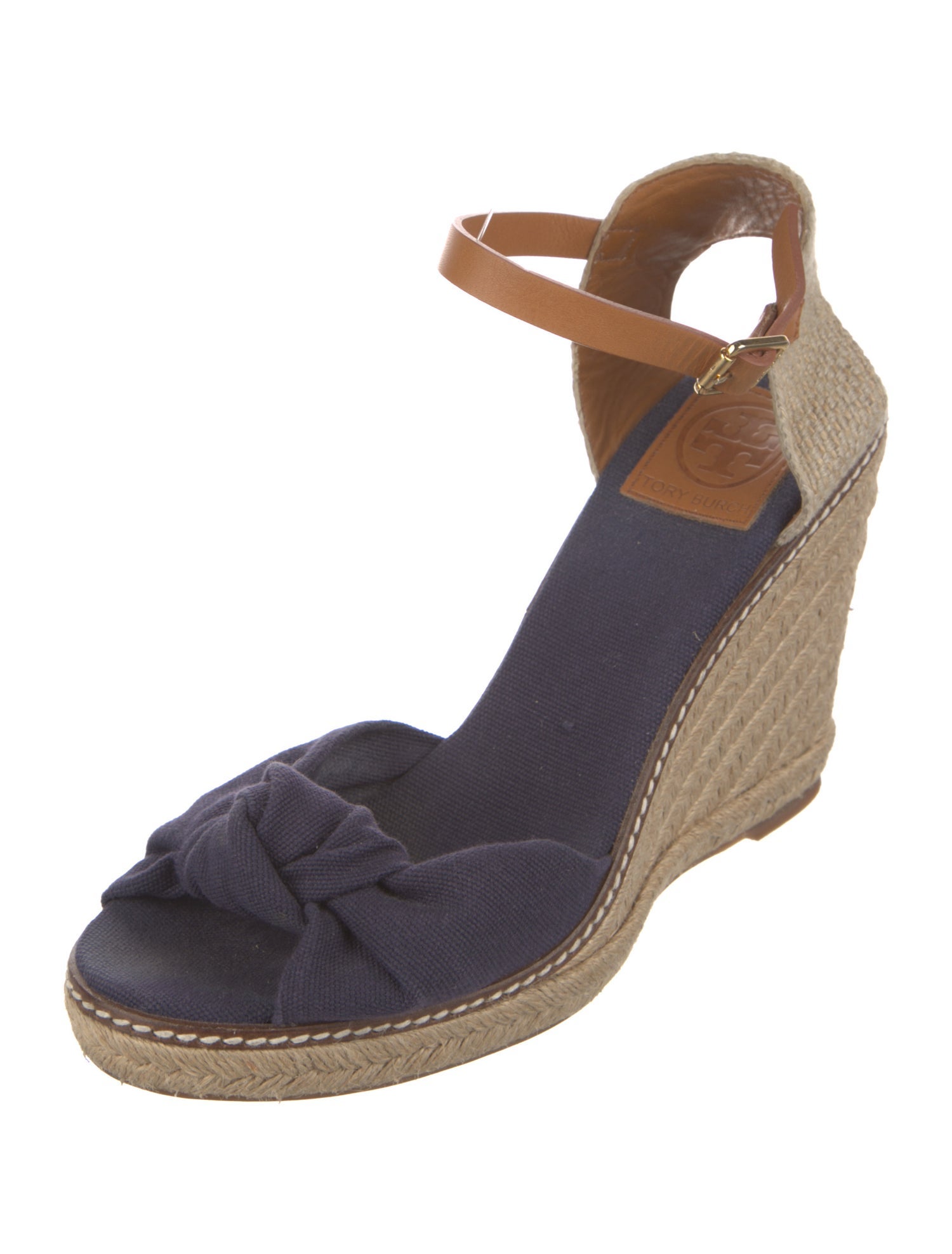 Tory Burch Canvas Colorblock Pattern Pumps