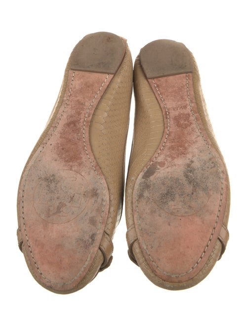 Tory Burch Embossed Leather Ballet Flats