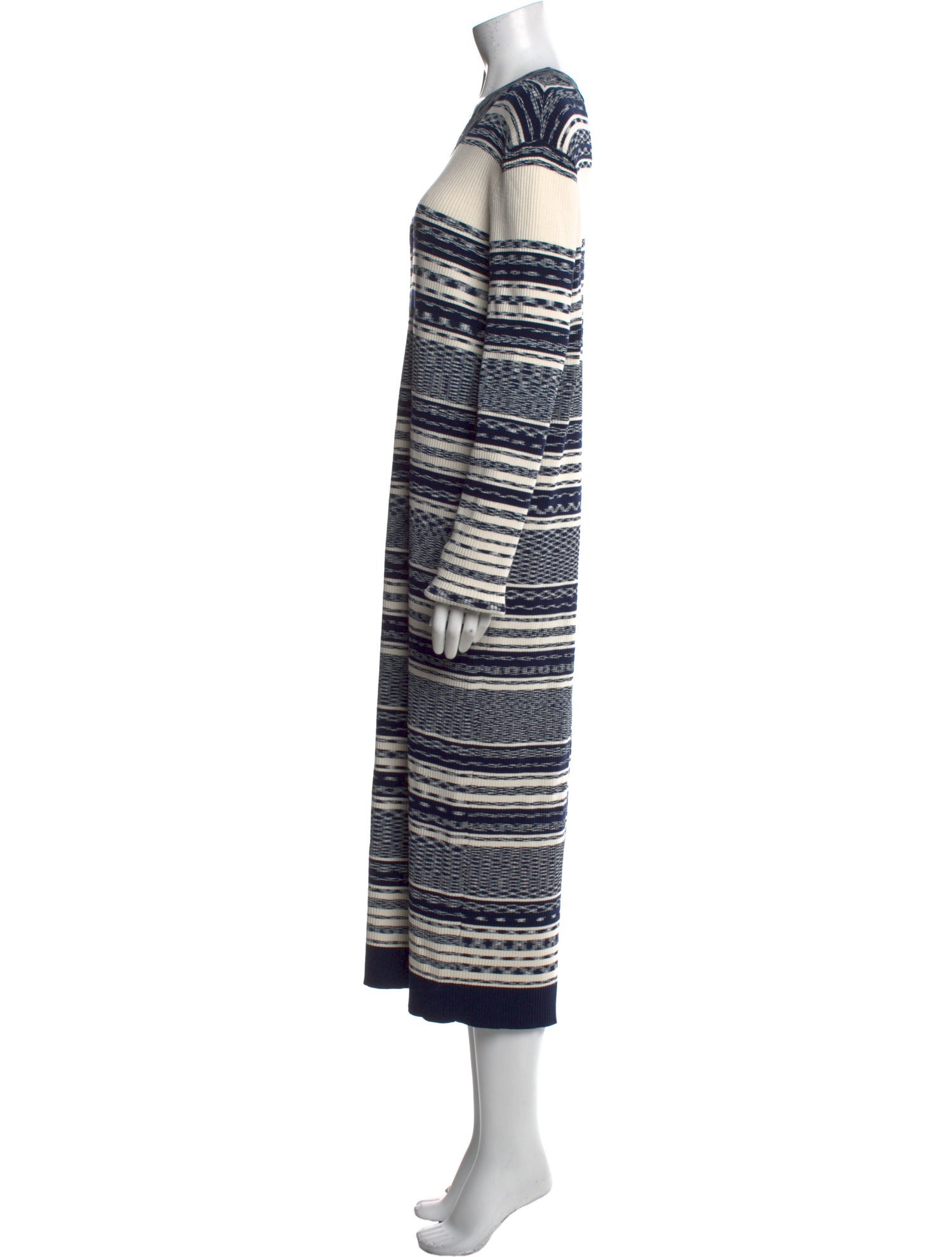 Tory Burch Striped Long Dress
