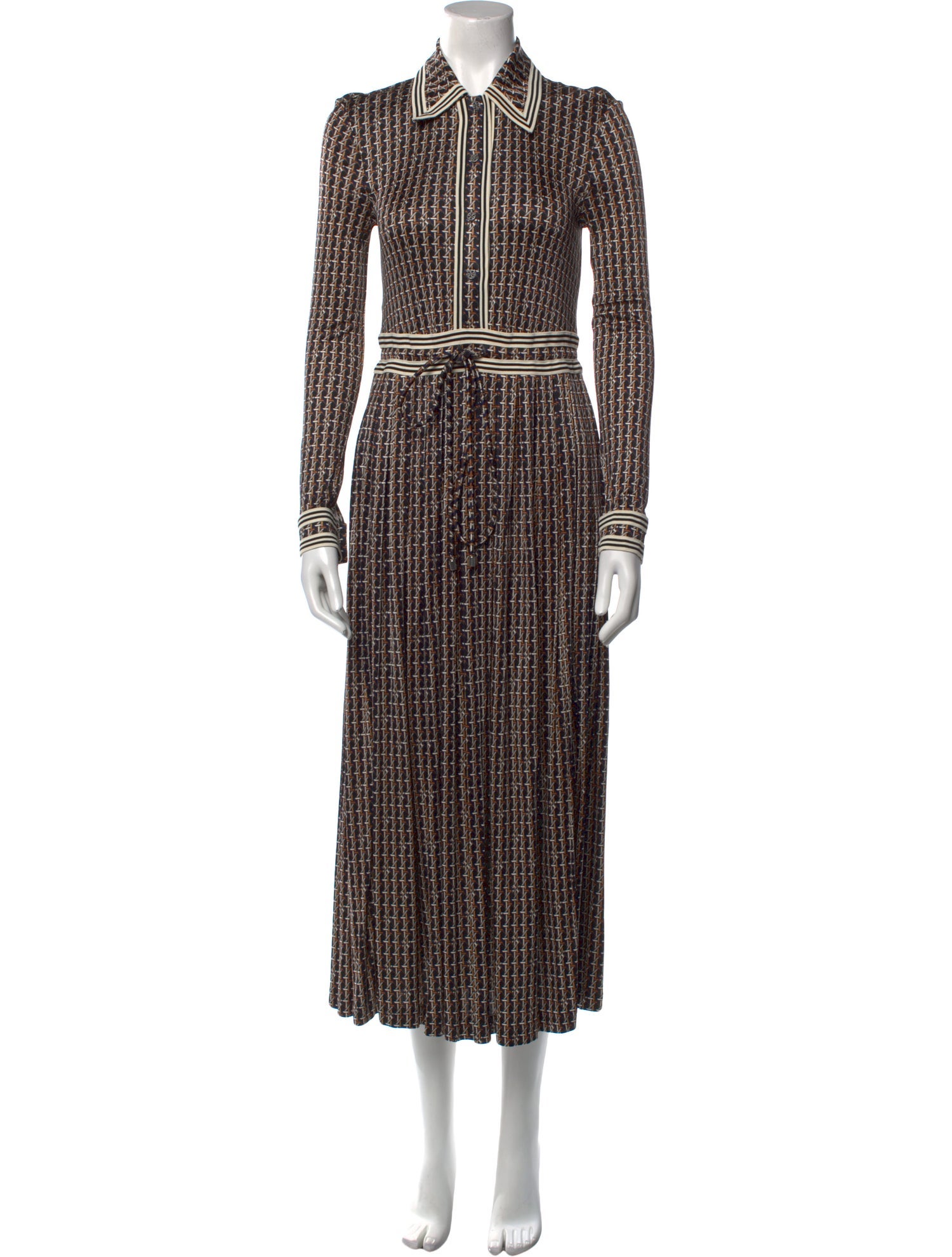 Tory Burch Striped Long Dress