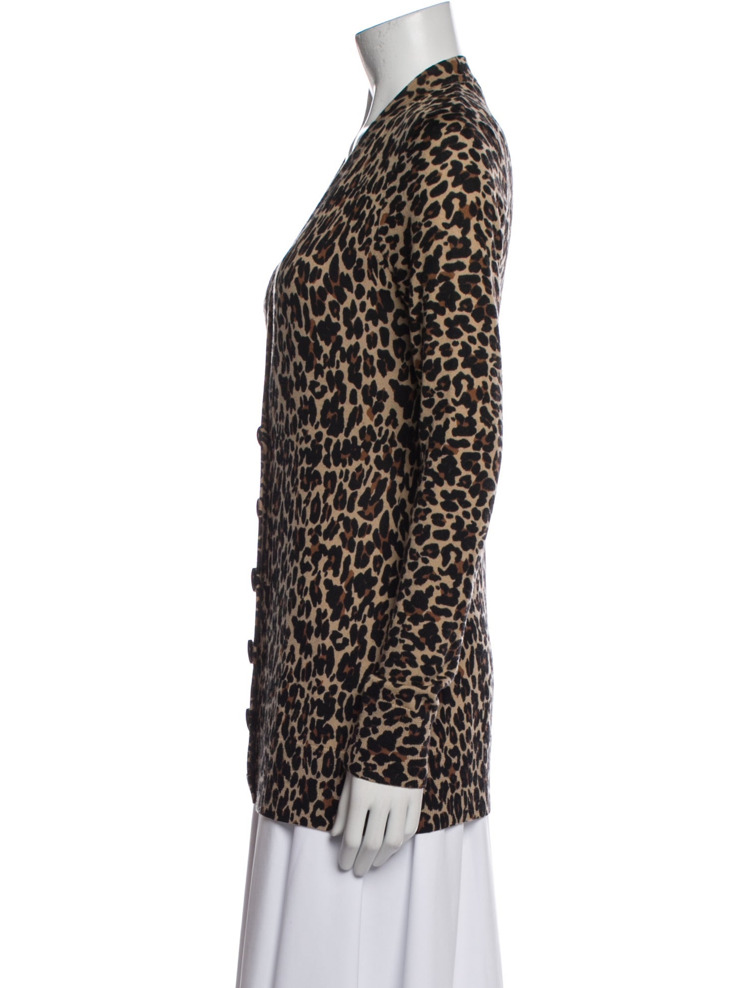 Tory Burch Merino Wool Animal Print Sweater