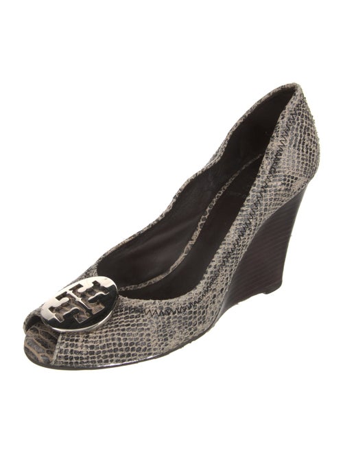 Tory Burch Snakeskin Animal Print Pumps