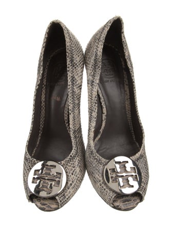 Tory Burch Snakeskin Animal Print Pumps