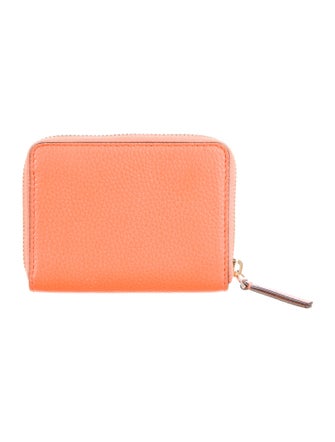 Tory Burch Robinson Zip Coin Case Leather Wallet