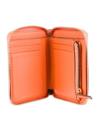 Tory Burch Robinson Zip Coin Case Leather Wallet