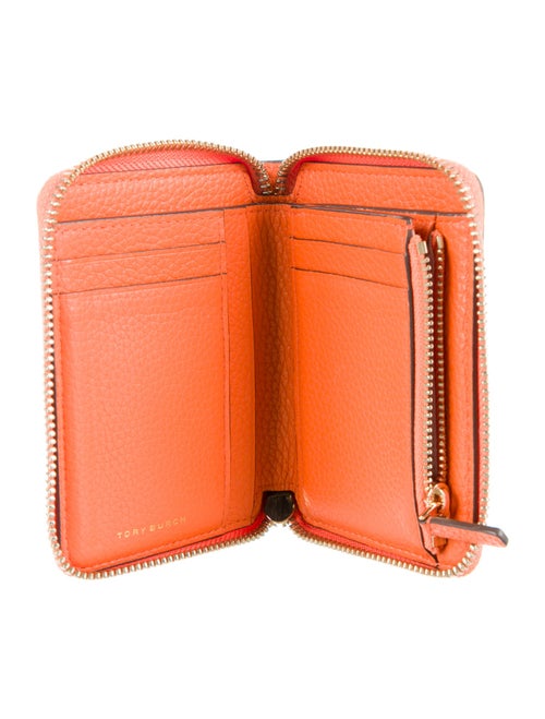 Tory Burch Robinson Zip Coin Case Leather Wallet