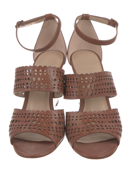 Tory Burch Leather Lasercut Accents Sandals
