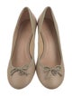 Tory Burch Leather Bow Accents Pumps