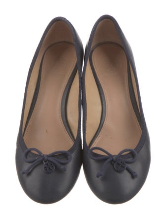 Tory Burch Leather Bow Accents Pumps