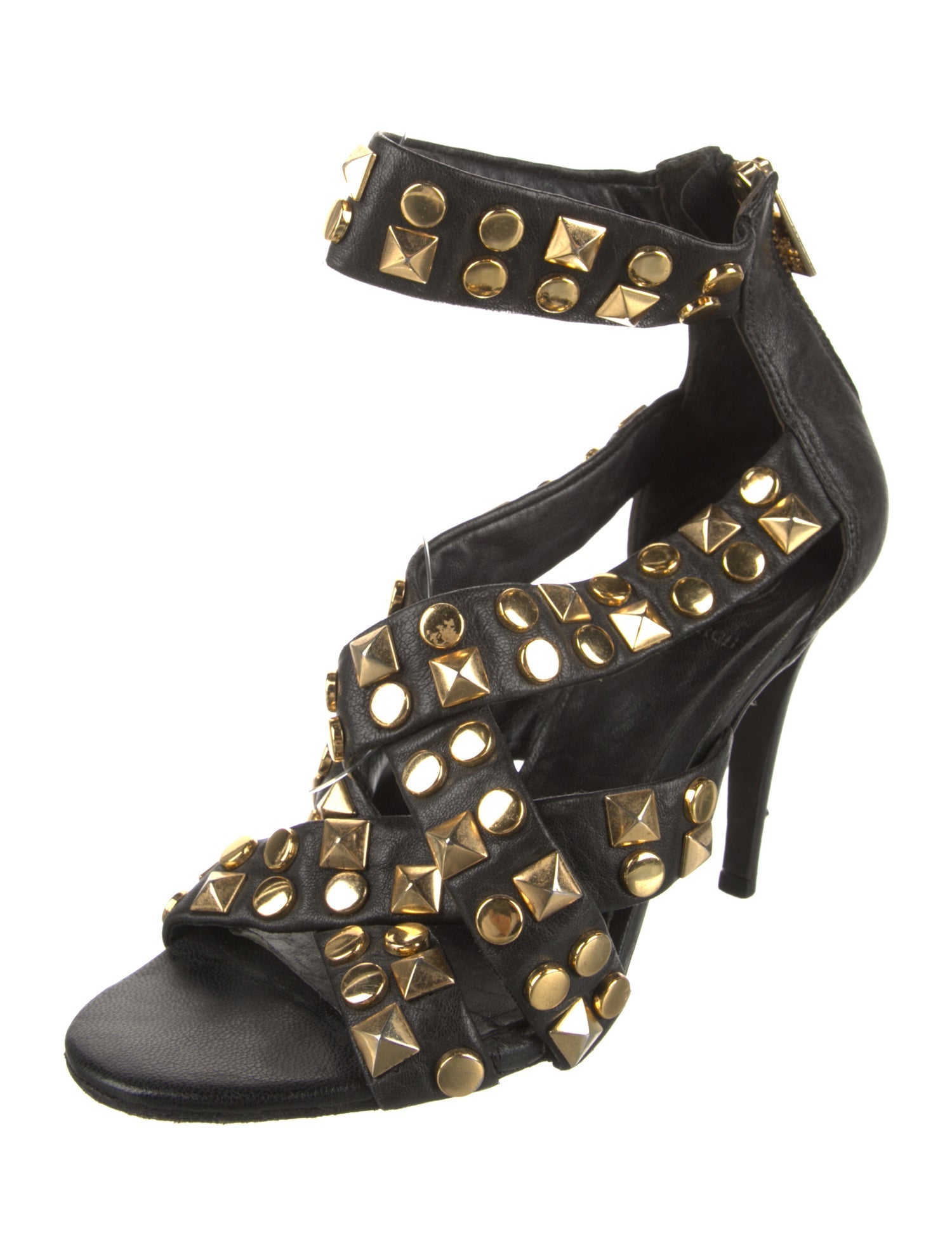 Tory Burch Leather Studded Accents Sandals