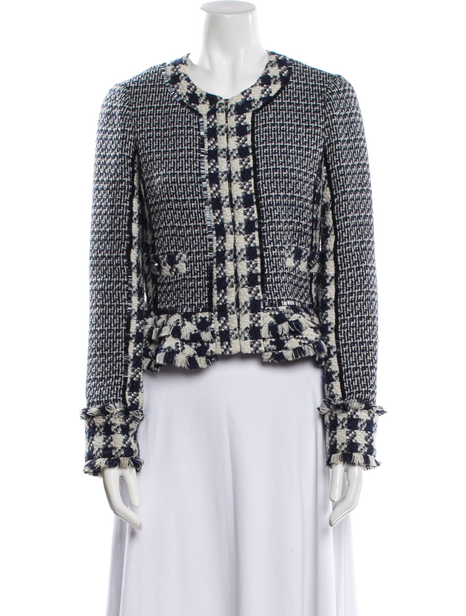 Tory Burch Tweed Pattern Evening Jacket