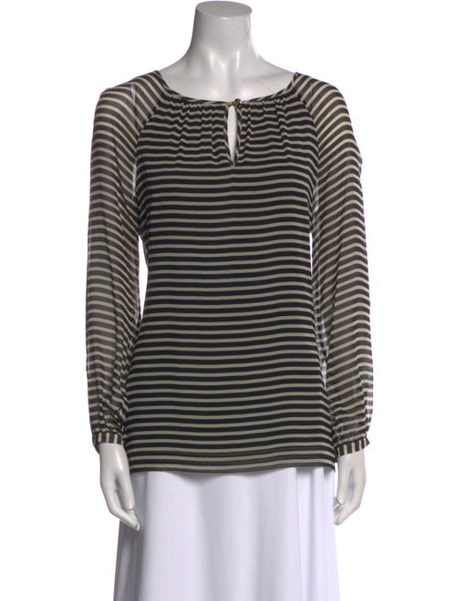 Tory Burch Silk Striped Sweatshirt