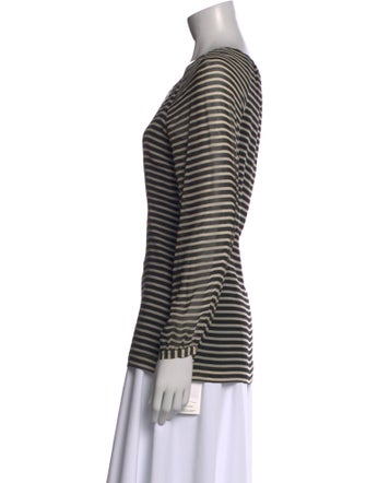 Tory Burch Silk Striped Sweatshirt