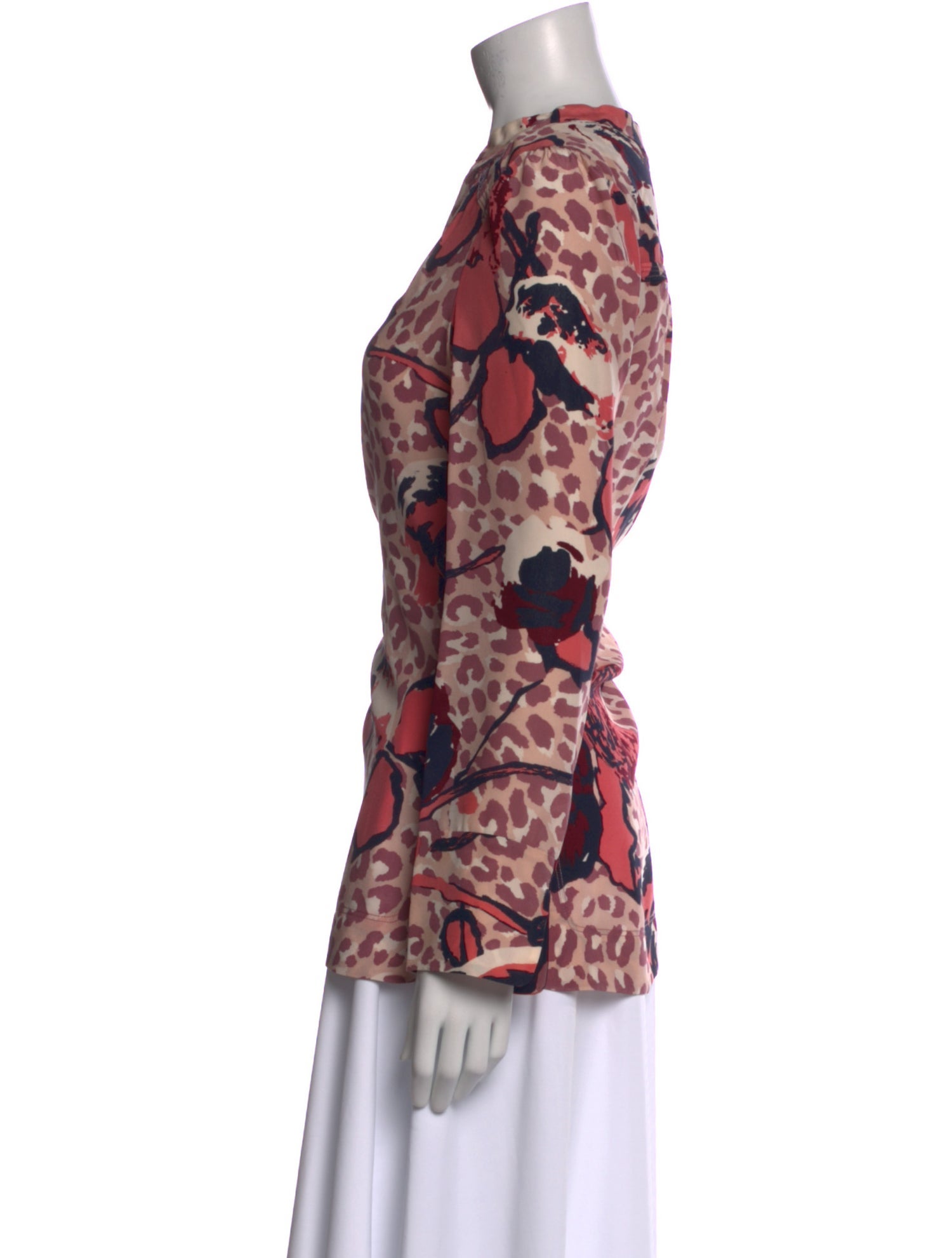 Tory Burch Silk Floral Print Blouse